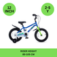 Chipmunk - RoyalBaby MK Bicycle 12 Inch - Blue