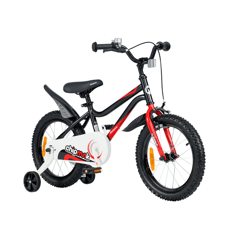 Chipmunk - MK RoyalBaby 16" Bicycle - Black - Marah Kids