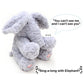 Mini Melody Peekaboo Talking Singing Moving Soft Plush Kids Learning Toys Elephant | 12m+, Gray | a combination of entertainment, interaction, and educational engaging toys for young children. - Marah Kids