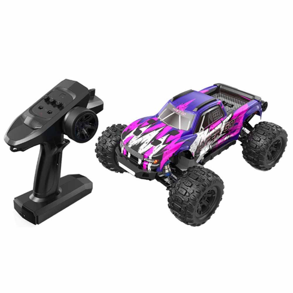 MJX – RC Hobby Grade GPS Truck | High Speed 38km/h, 2.4Ghz Remote Control | 1:16 Scale Radio Controlled Off - roader w Bluetooth & App | RTR, All Terrain - Purple - Marah Kids