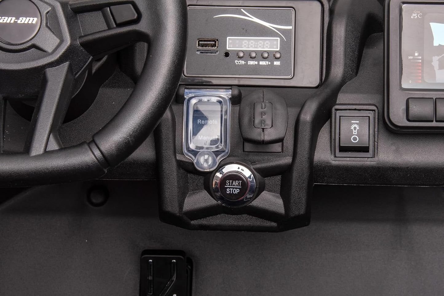 Can Am Maverick 24V Electric Ride-On Buggy - Blue: LED, Remote, MP3, EVA Wheels