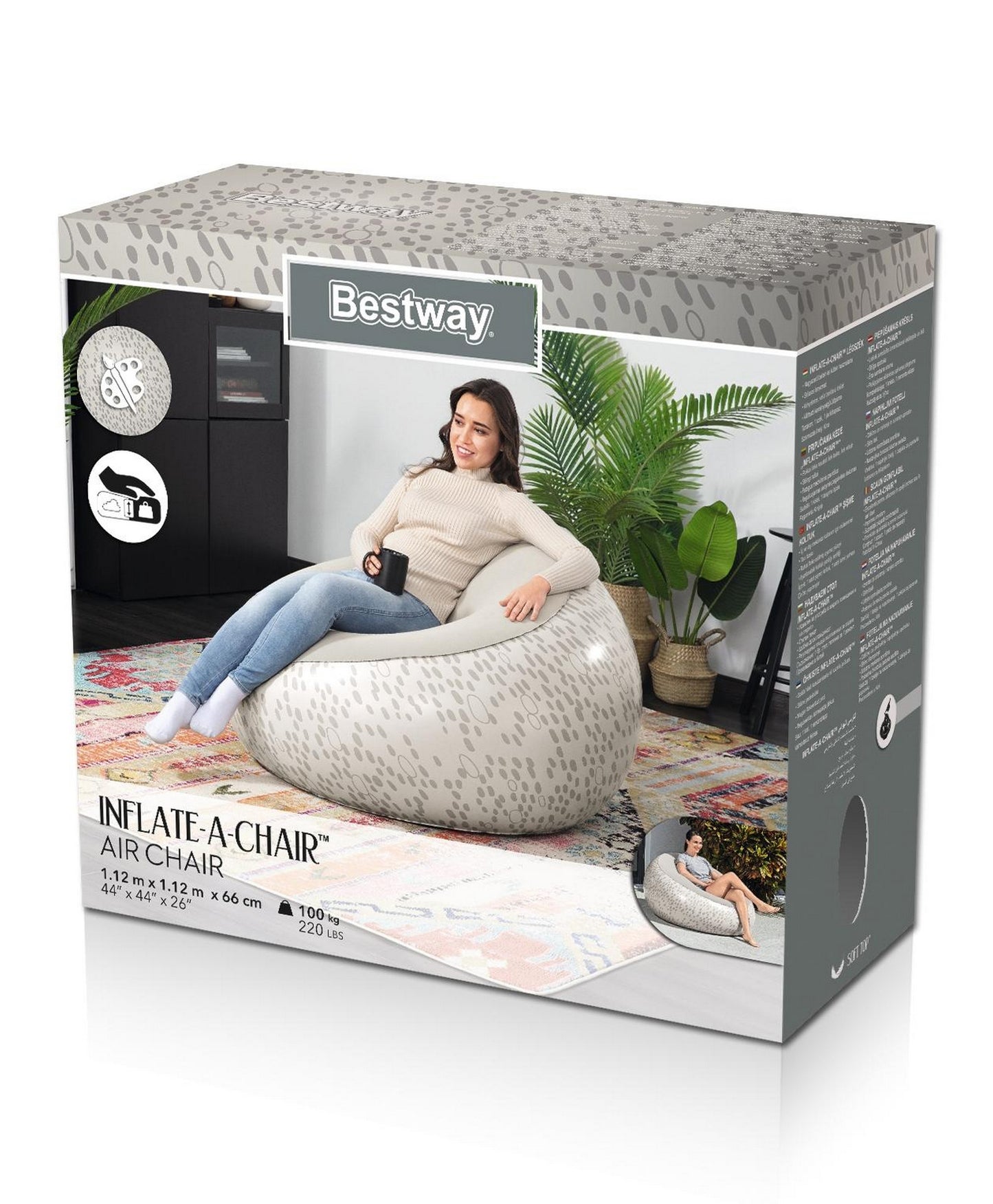 Bestway Airchair Inflate Chair 112 x 112 x 66cm