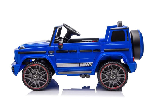 MERCEDES BENZ G63 AMG 12V RIDE - ON | 2 MOTORS | EVA WHEELS | LEATHER SEAT | BLUE - Marah Kids