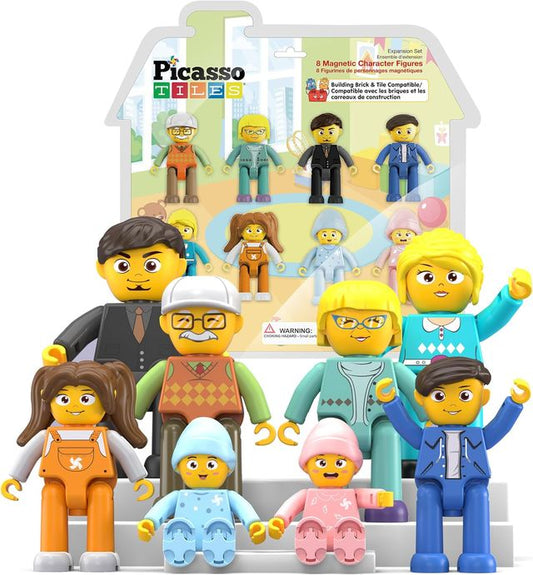 Picasso Magnetic Family Character Figures 8 - pieces - Marah Kids