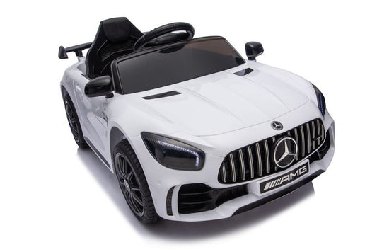 MERCEDES AMG 12V RIDE - ON | 2 MOTORS | EVA WHEELS | LEATHER SEAT | WHITE - Marah Kids