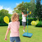 Swingball Early Fun All Surface With Two Checker Bats And Rubber Tennis Ball Height Adj 1.25M - Marah Kids