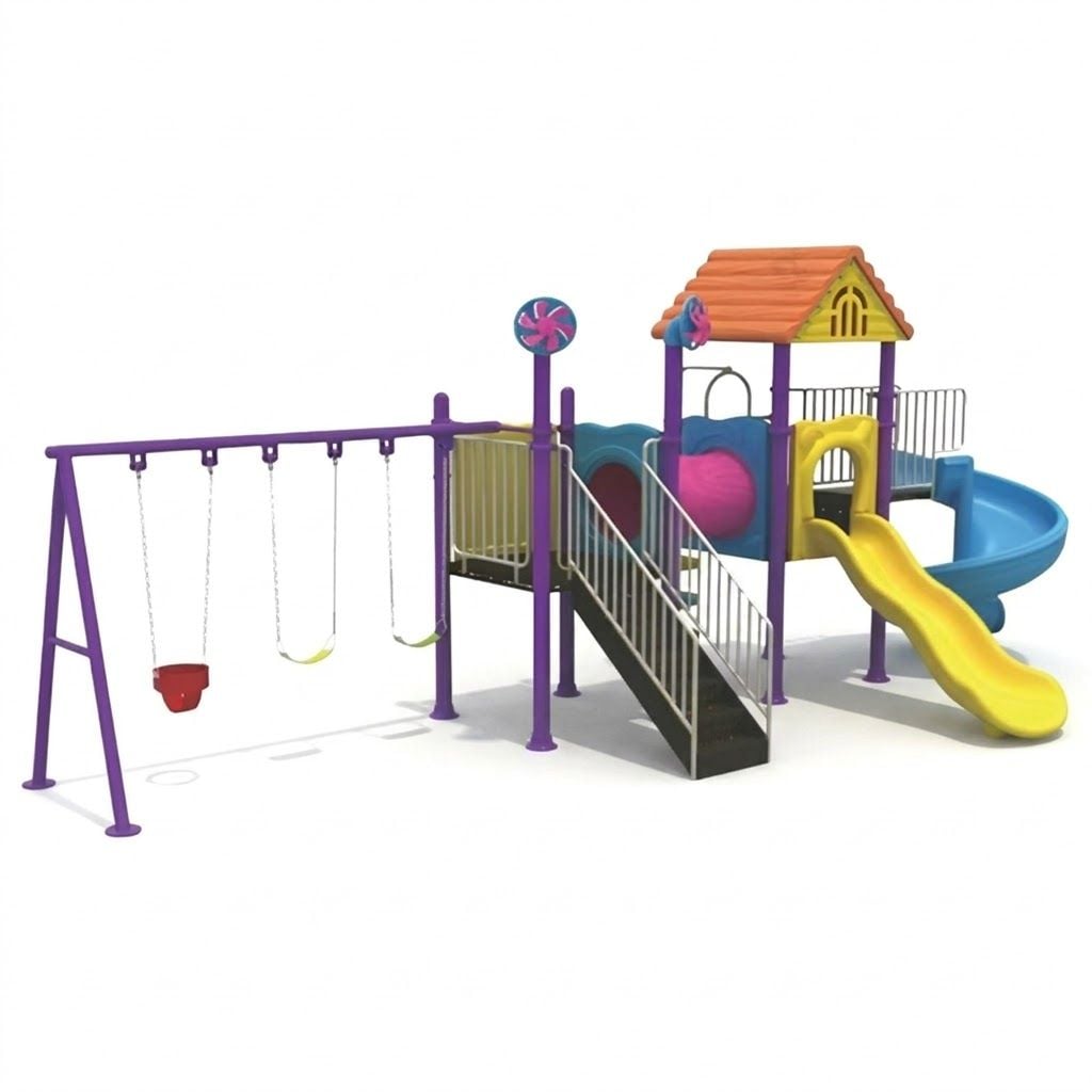 Gambol - Kids Discovery Playland With 3 Swings & 2 Slides - image 2