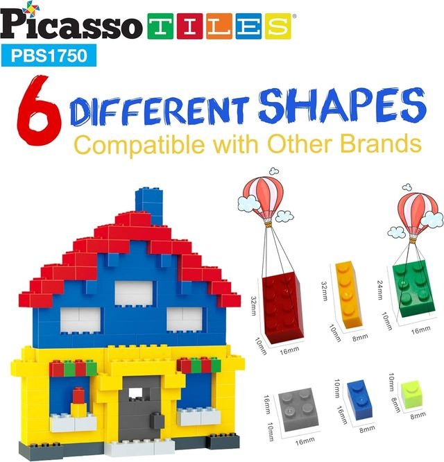 Picasso Magnetic Building Blocks 1750 - pieces - Marah Kids