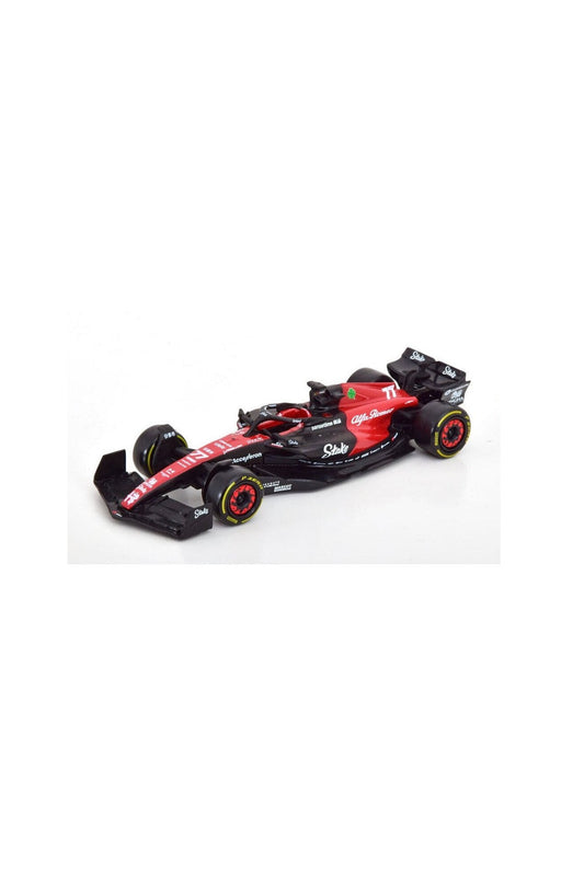 Bburago Alfa Romeo F1 C43 #77 Valtteri Bottas Season 2023 Black Red 1:43 Scale Diecast Model