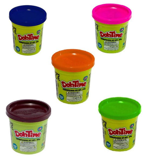 DOHTIME BRIGHT COLORS 4+2 PCK 3ASST 3OZ - Marah Kids