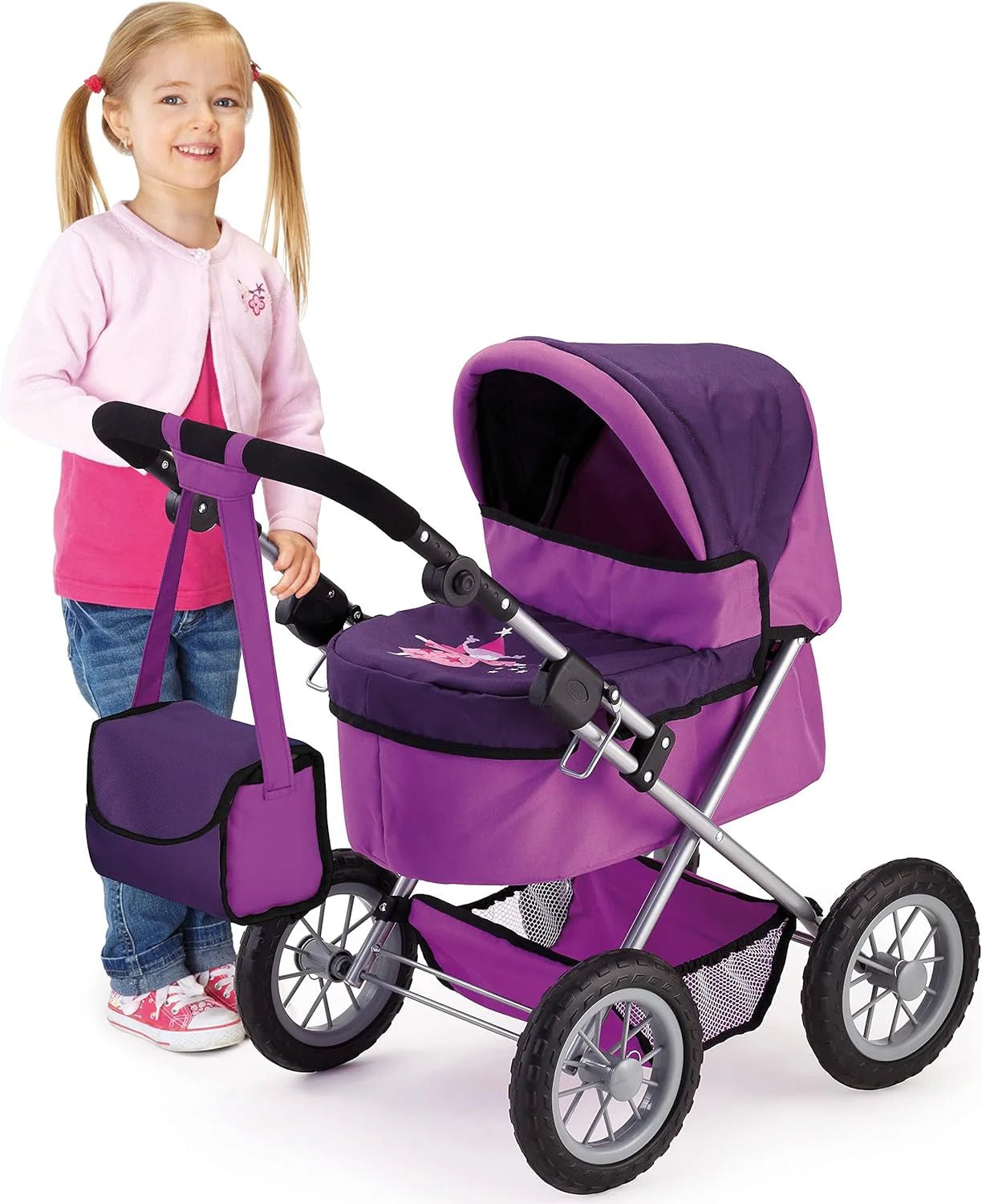 Bayer Dolls Pram Trendy - Purple - Marah Kids