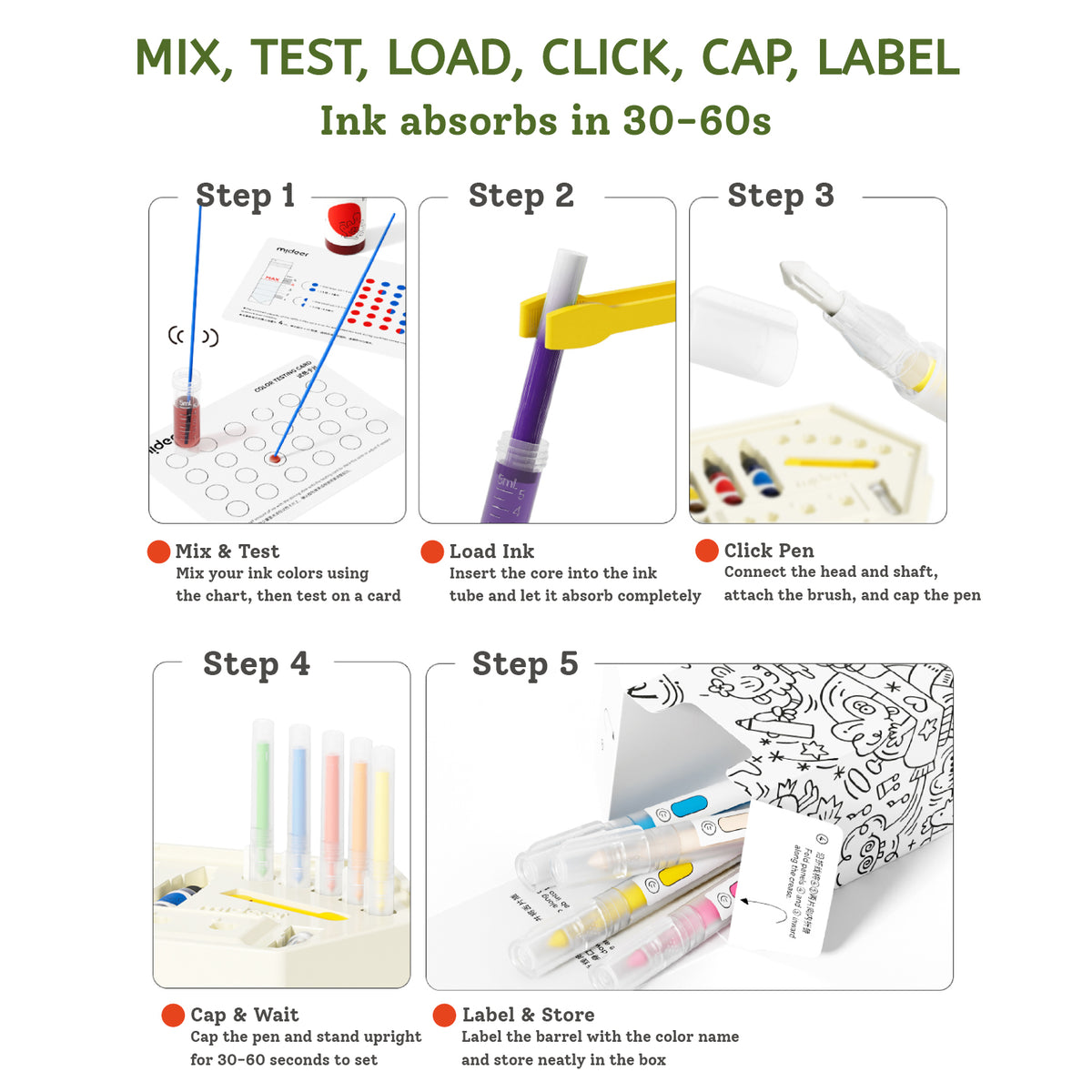 Mideer Mix & Make Marker Kit - 100+ Pieces - Marah Kids
