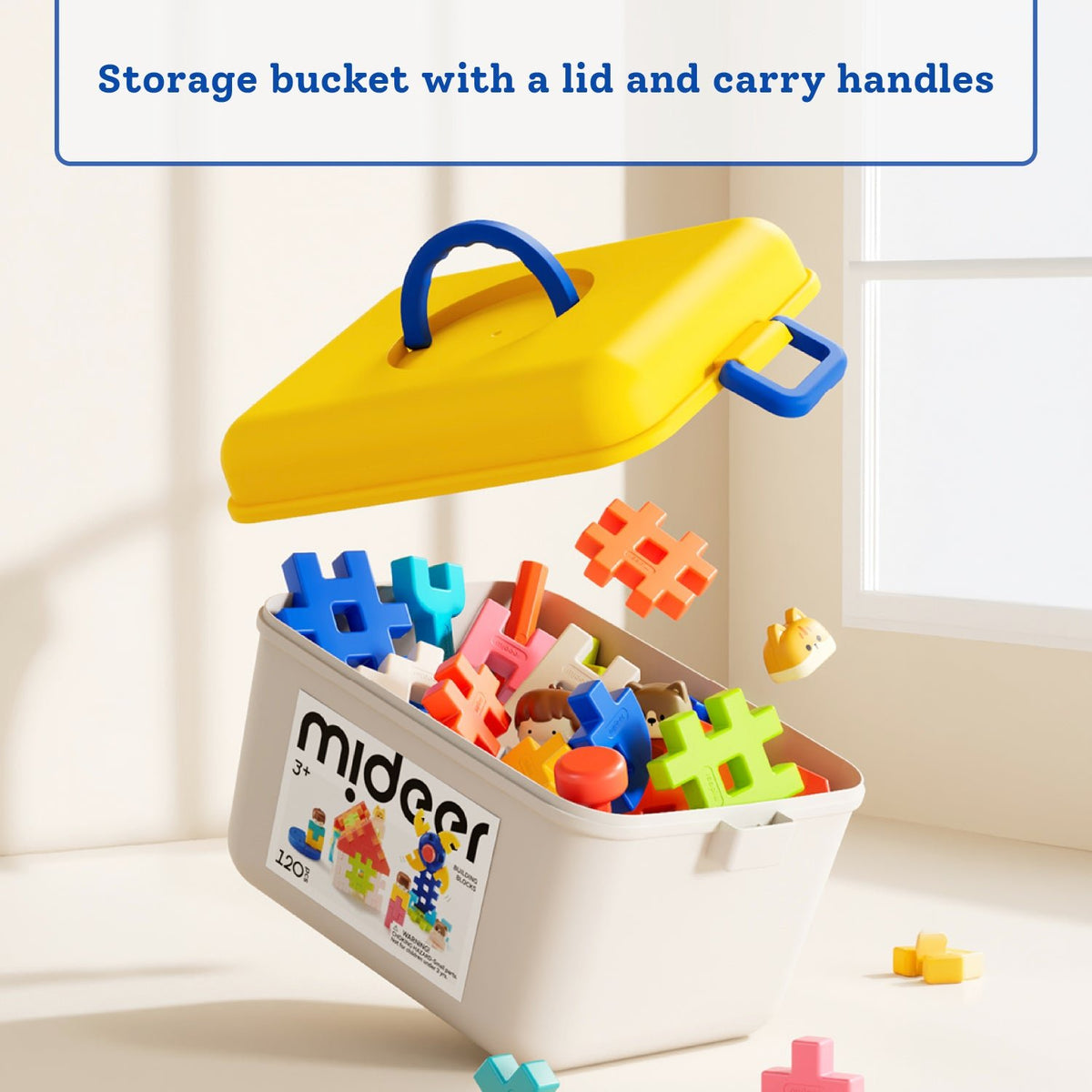 Mideer Interlocking Blocks - 120 Pieces - Marah Kids