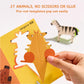 Mideer 3D Paper Craft Forest Animals - 36 Pieces - Marah Kids