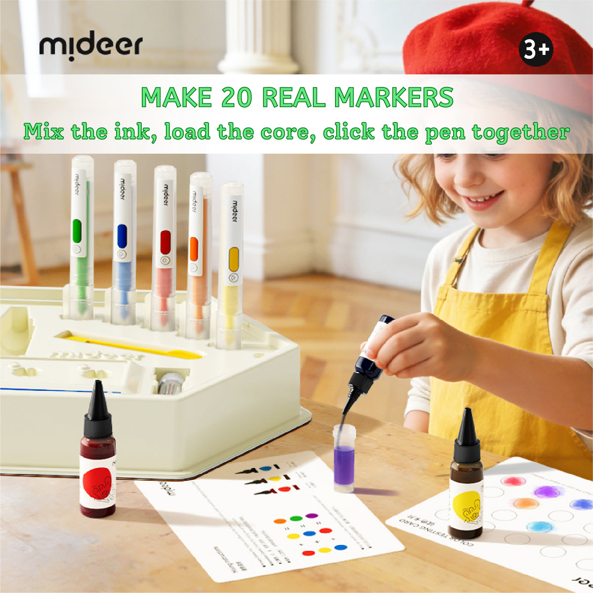Mideer Mix & Make Marker Kit - 100+ Pieces - Marah Kids