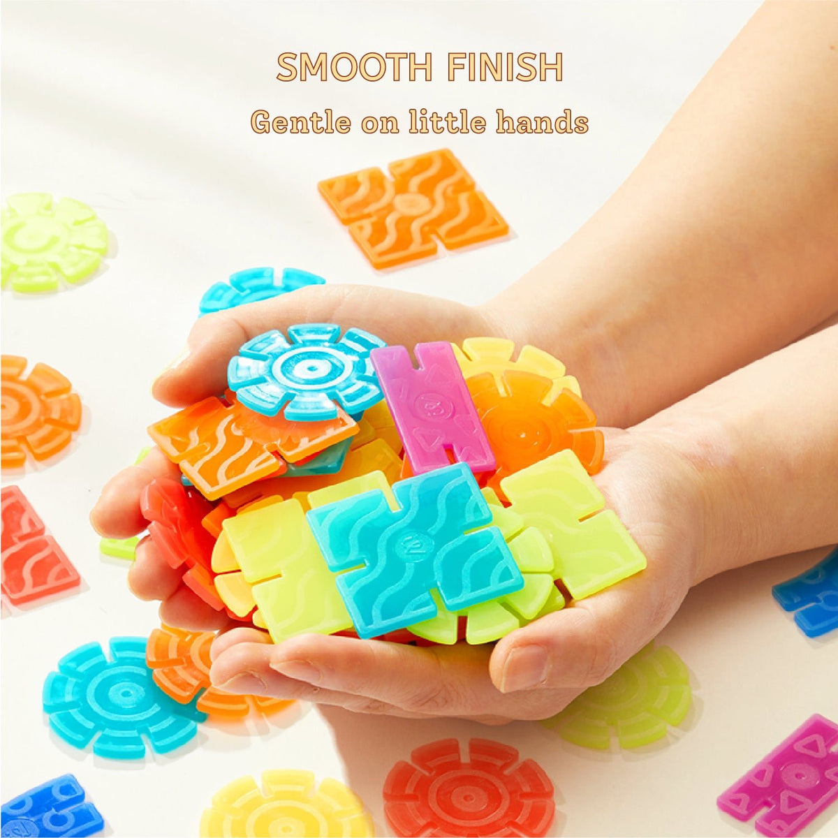 Mideer Colorful Snowflake Blocks - 150 Pieces - Marah Kids