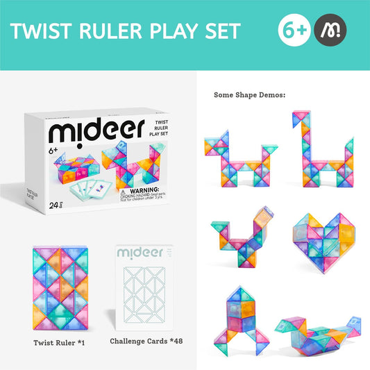 Mideer Twist Ruler Play Set - 24 Pieces - Marah Kids
