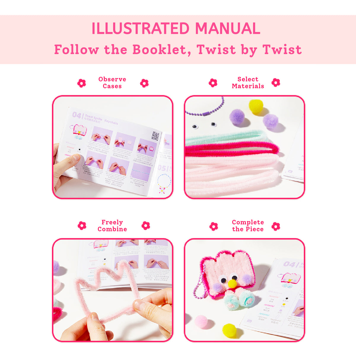 Mideer Chenille Stem Craft Collection - 200+ Pieces - Marah Kids