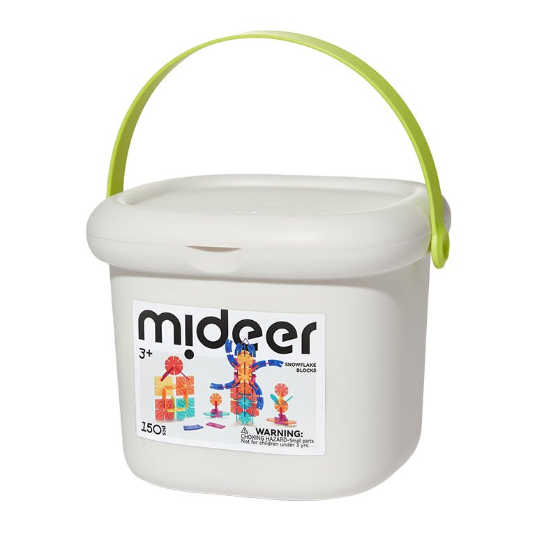 Mideer Colorful Snowflake Blocks - 150 Pieces - Marah Kids