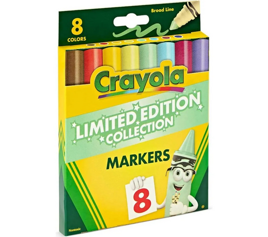 Crayola Limited Edition Colors Broad Line Markers, Assorted 8 Colors