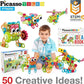 Picasso Magnetic Engineering Construction Building Set with Idea Book 250 - pieces - Marah Kids