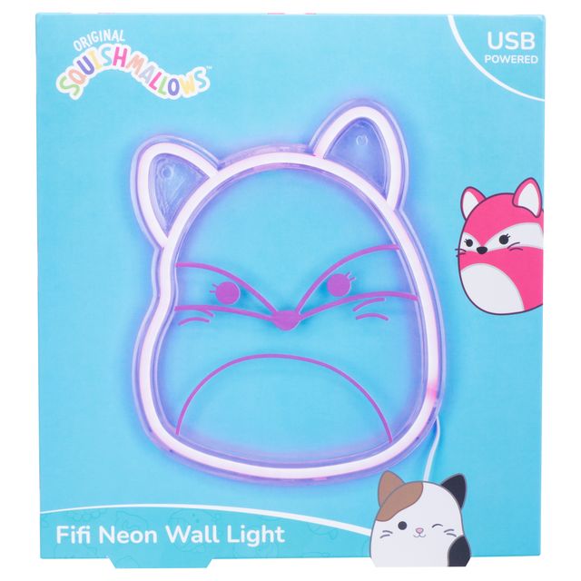 Fizz Creation Squishmallows Fifi Neon Wall Light Usb Powered - Marah Kids