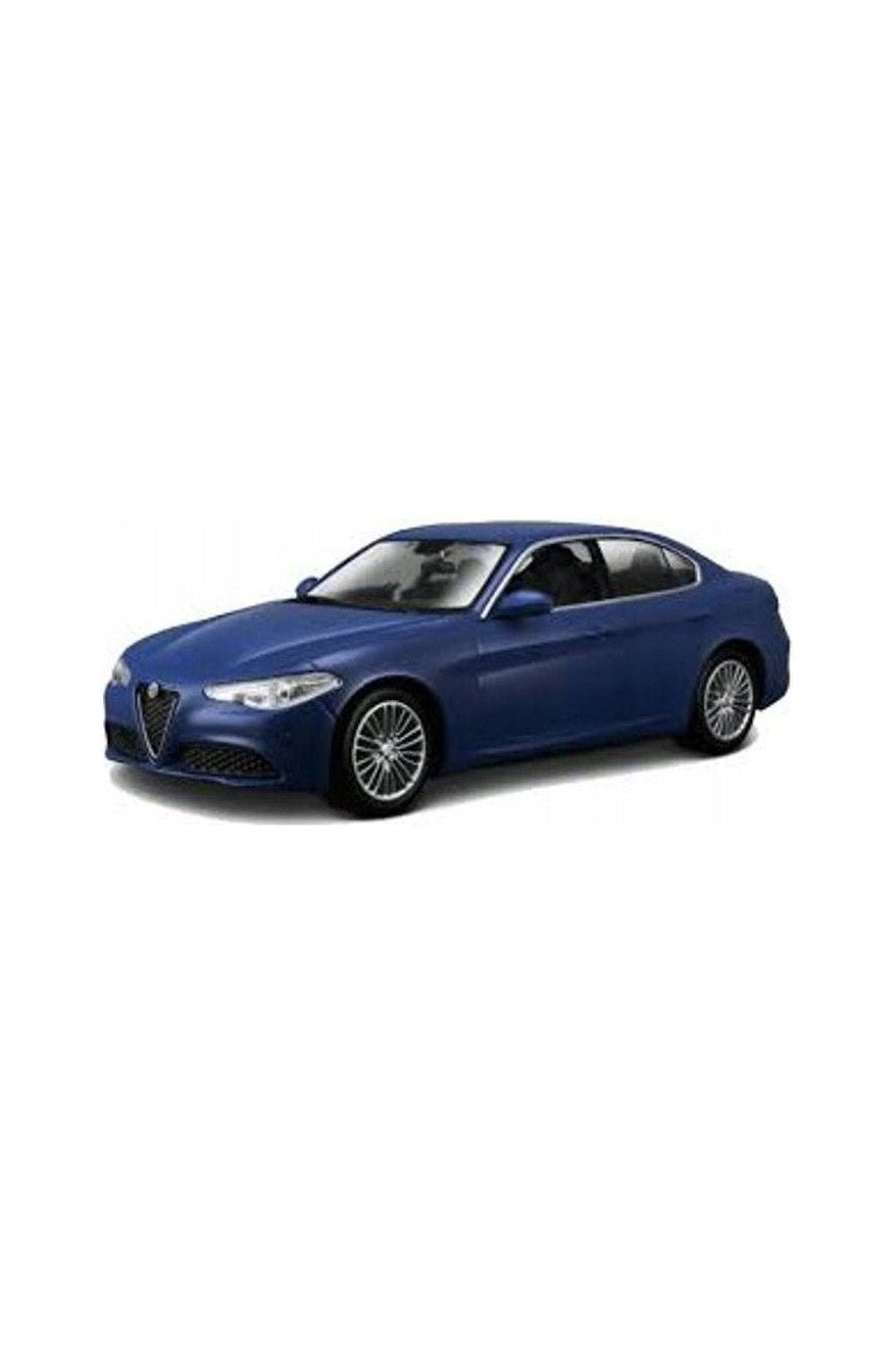 Burago 1/24 - Alfa Romeo Giulia Dark Blue Diecast Scale Model Car