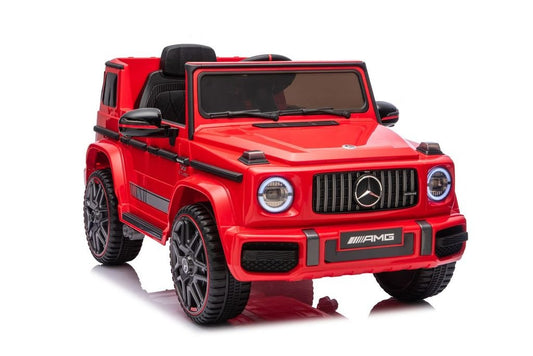 MERCEDES BENZ G63 AMG 12V RIDE - ON | 2 MOTORS | EVA WHEELS | LEATHER SEAT | RED - Marah Kids