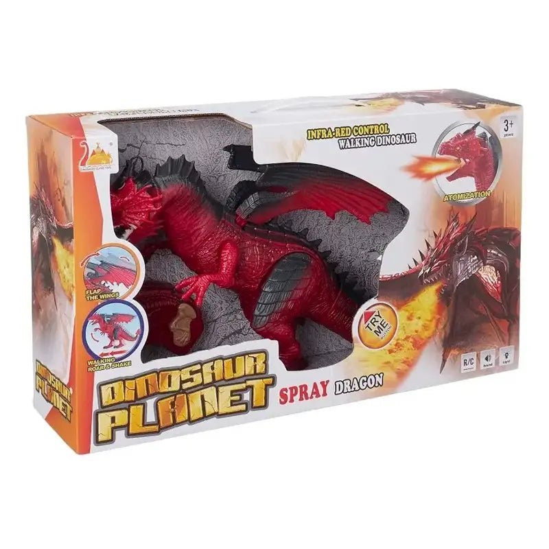 Sam Toys - Dinosaur Planet - Rc Dinosaur With Spray&Mist - Red - Marah Kids