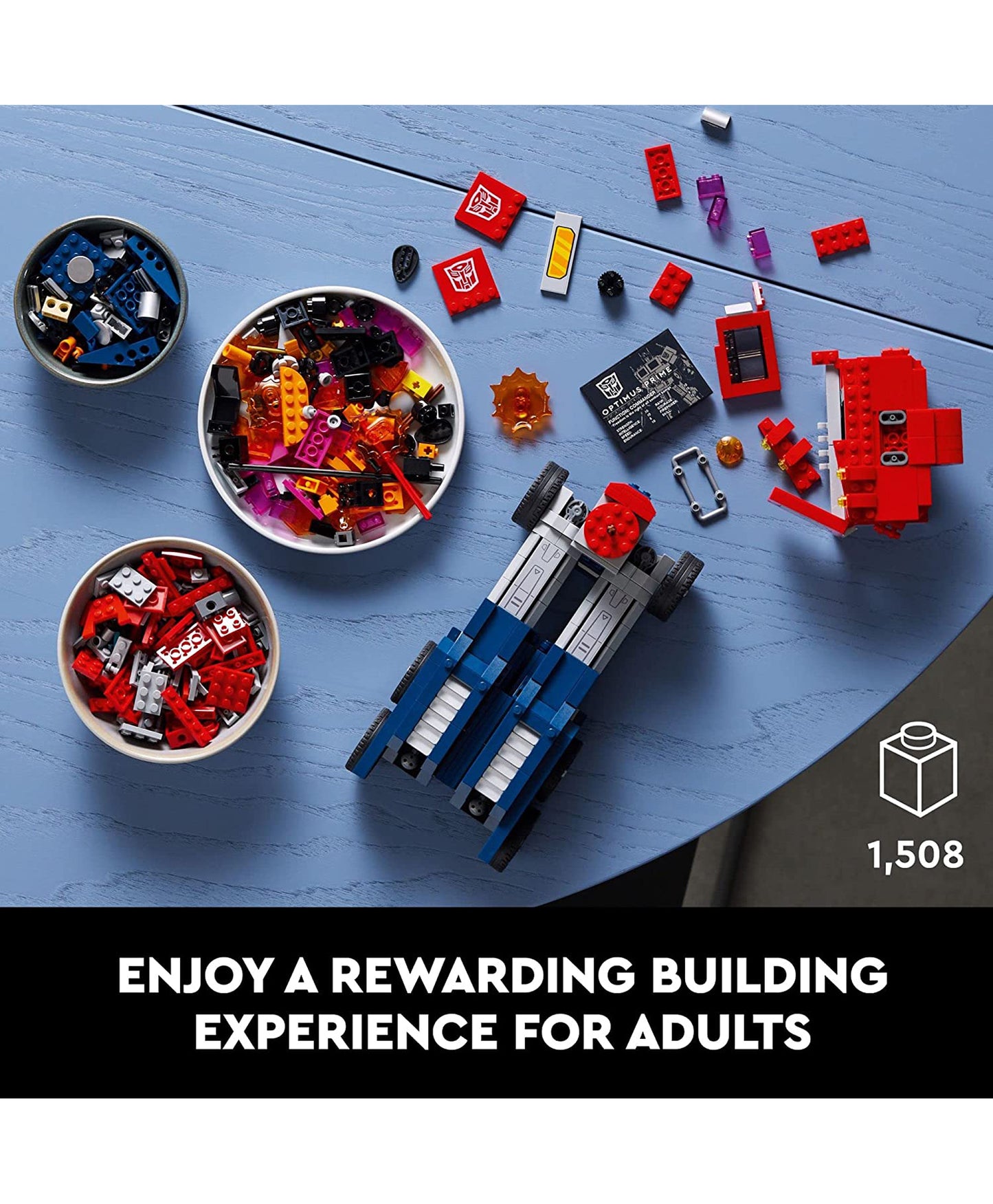 LEGO Icons Optimus Prime Transformers Figure Building Set 10302 - Marah Kids
