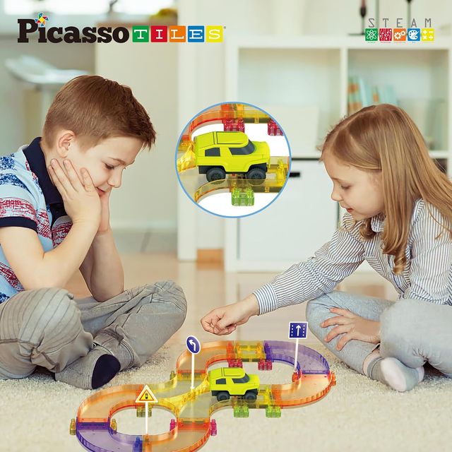 Picasso Magnetic Mini Diamond Race Track Set 40 - pieces - Marah Kids
