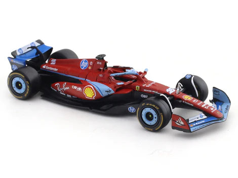 Bburago 1:43 Ferrari Formula (with helmet & plastic stand) - SF-24 (MIAMI GP)