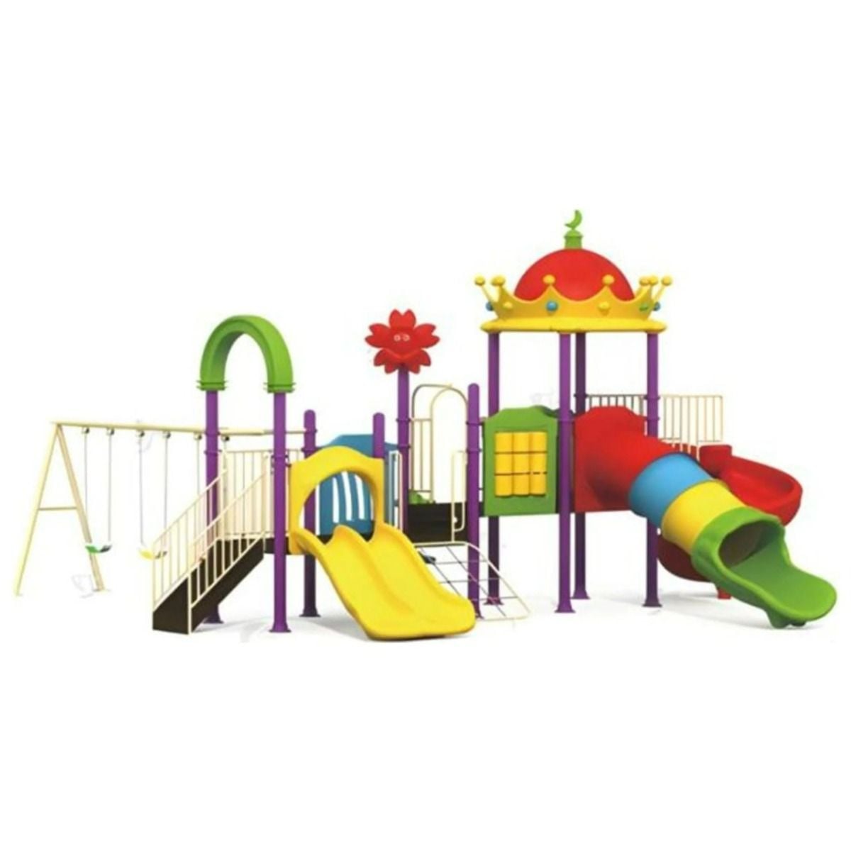 Gambol - Backyard Playland With 3 Swings & 3 Slides - image 3