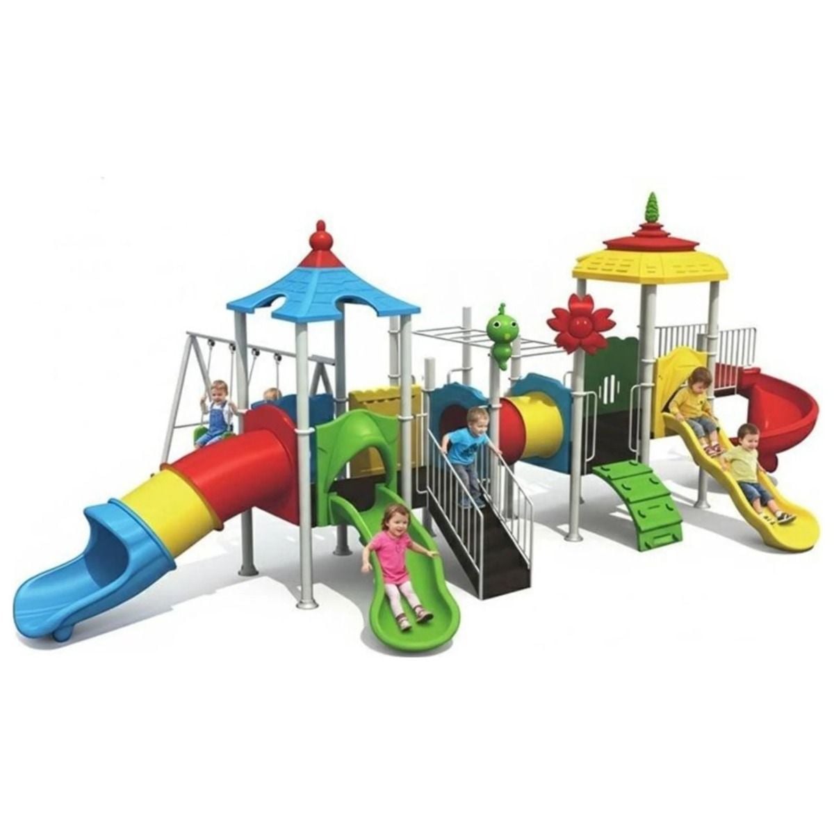 Gambol - Extra Fun Mega Play Zone With 3 Swings & 4 Slides - image 6
