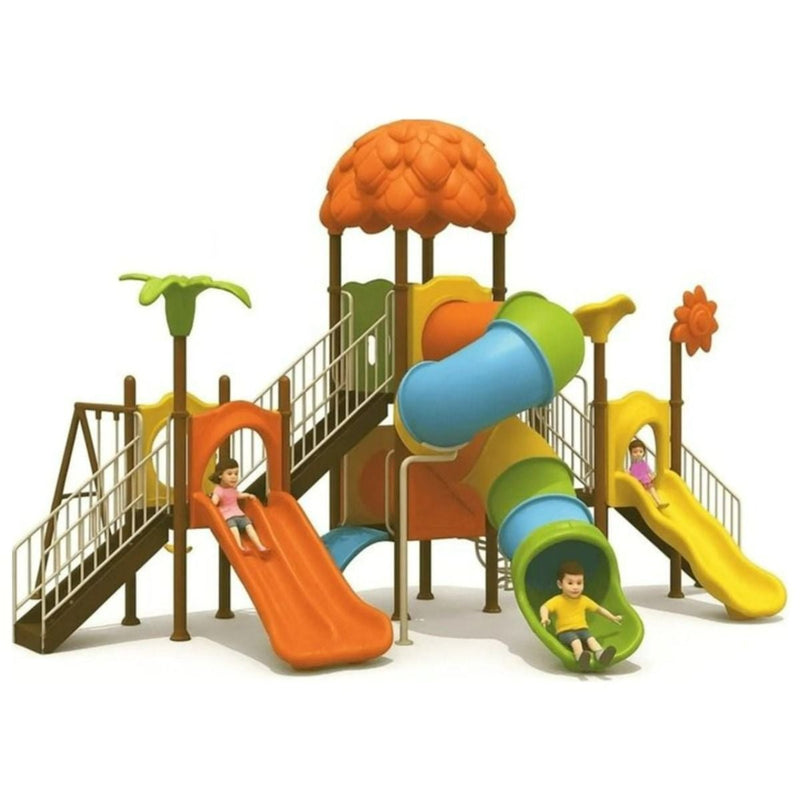 Gambol - Frisky Little Adventure Playground With 3 Swings & 3 Slides - main image