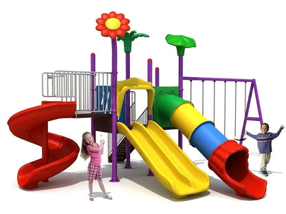 Gambol - Mega Garden Dual And Single Slides And Swings - main image