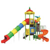 Gambol - Kids Playful Long Tube Slide, Game, 3 Swing Playset - main image