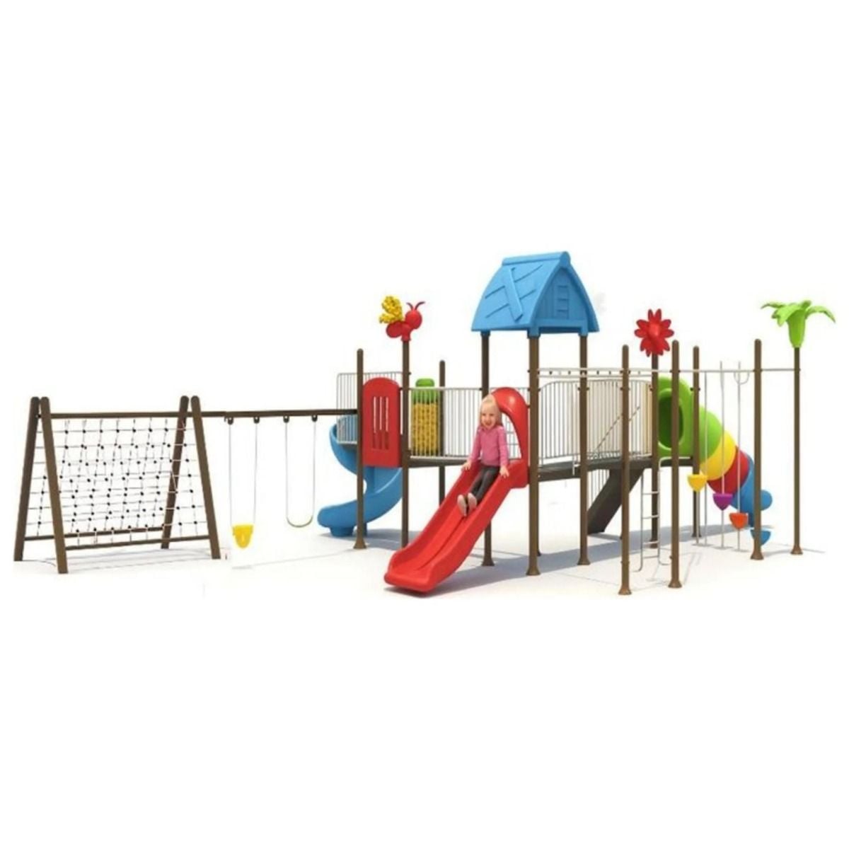 Gambol - Fun Park With 3 Slides, 2 Swings & Climbing Range - image 4