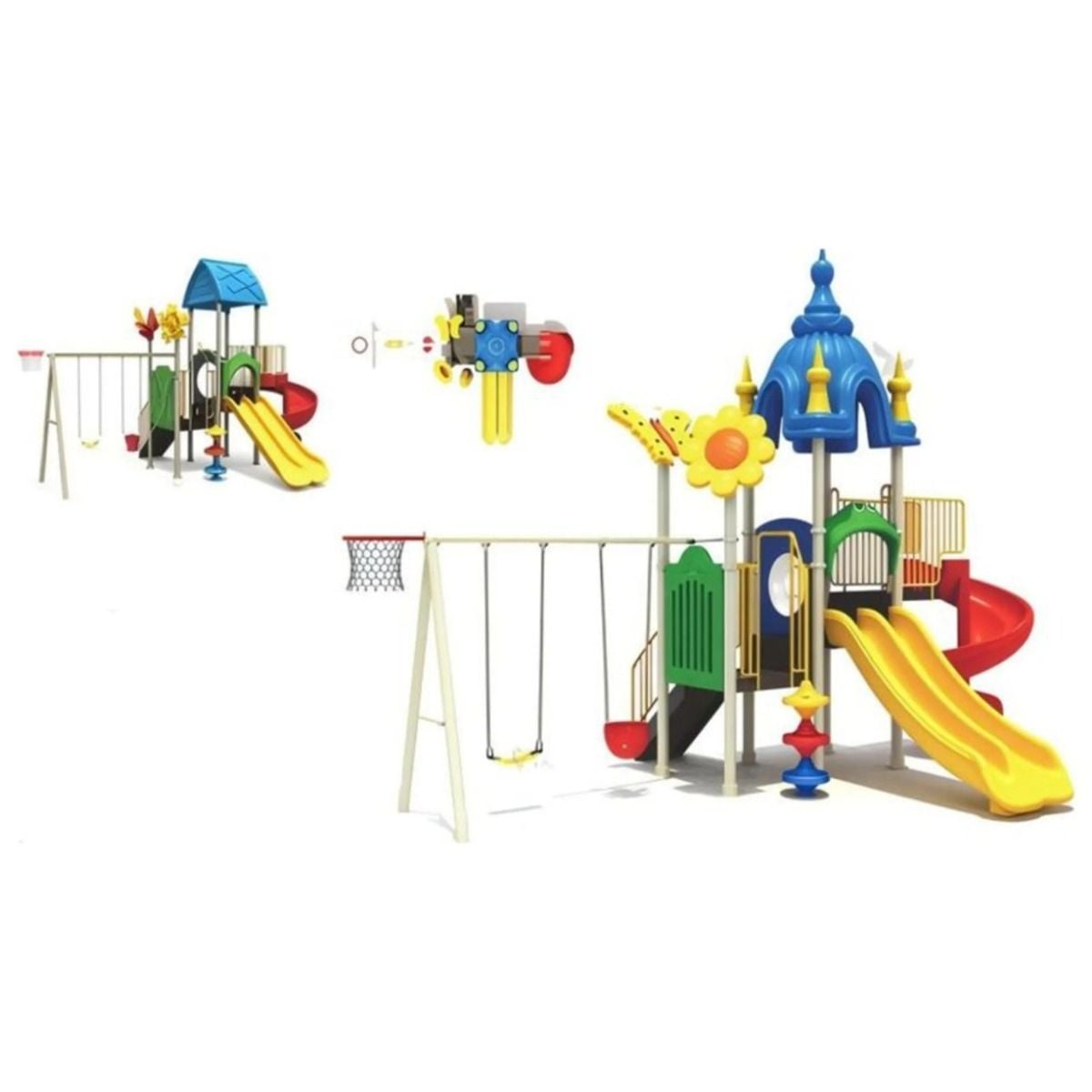 Gambol - Discovery Playland With 2 Swings & 2 Slides - image 2