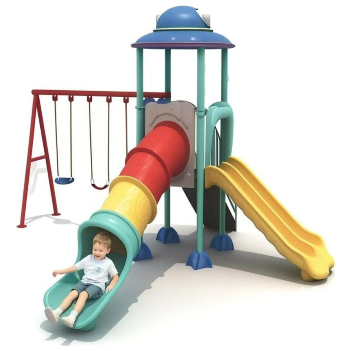 Gambol - Premium Ultimate Outdoor Play With 3 Swings & 2 Slides - image 3