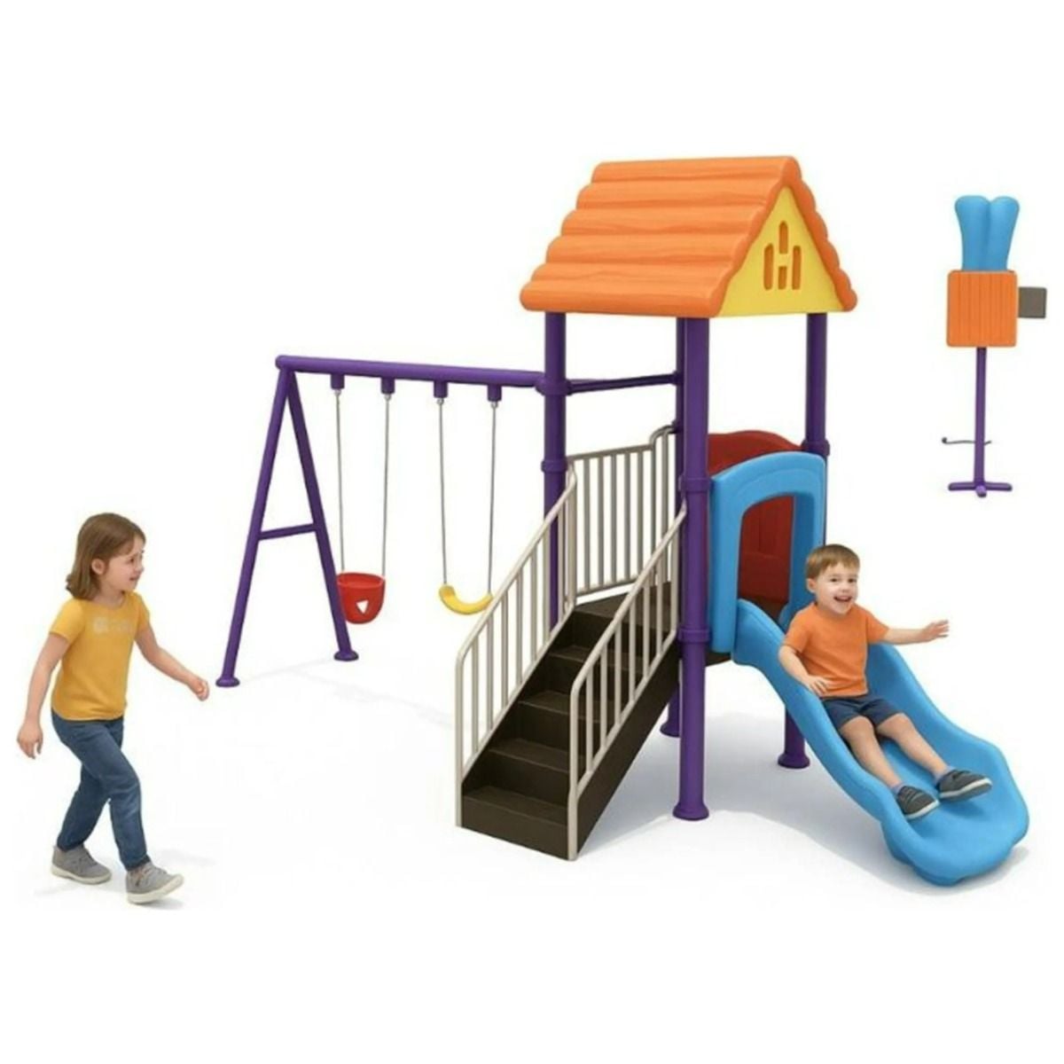 Gambol - Kids Active Hub With 3 Swings & 1 Slide - image 3