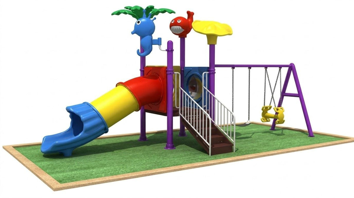 Gambol - Adventure Park Playground With 2 Swings & 2 Slides - main image