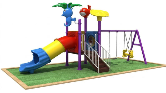 Gambol - Adventure Park Playground With 2 Swings & 2 Slides - main image