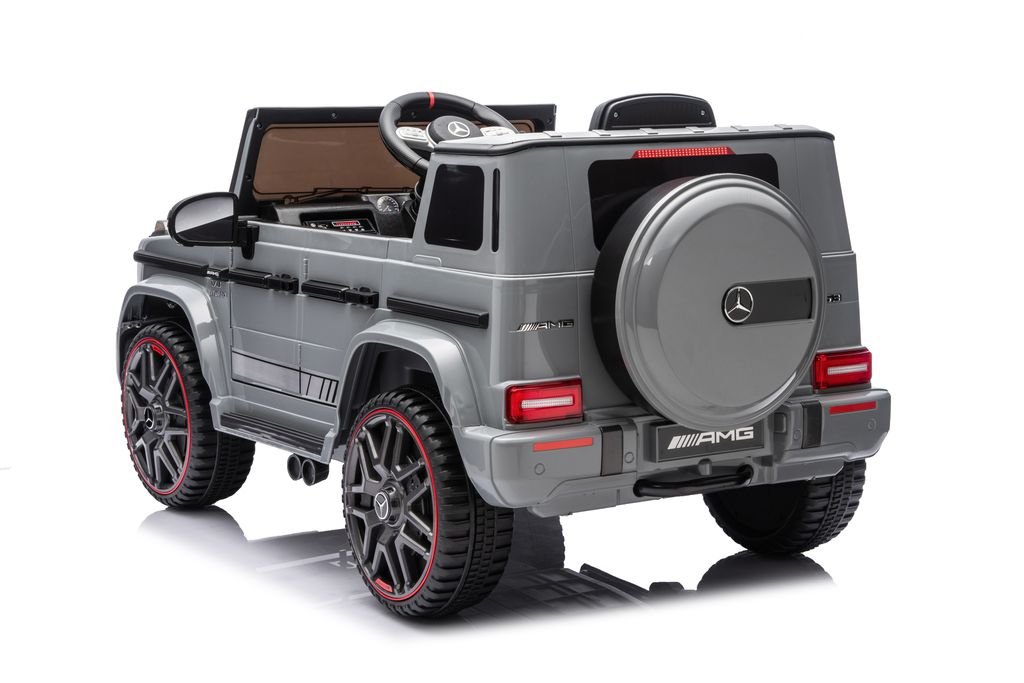 MERCEDES BENZ G63 AMG 12V RIDE - ON | 2 MOTORS | EVA WHEELS | LEATHER SEAT | GREY - Marah Kids