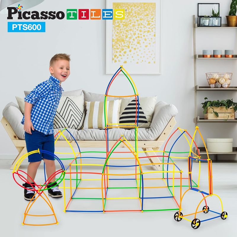 Picasso Magnetic Straw Construction Set 600 - pieces - Marah Kids