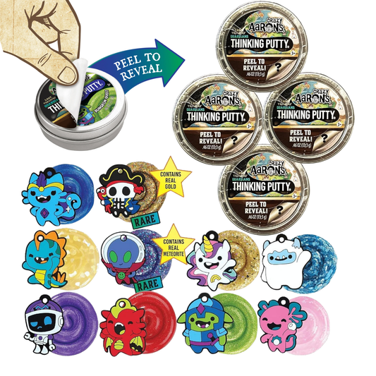 Crazy Aaron's - Lost Treasure Guardians 60 Count Mini Tin Assortment - Marah Kids