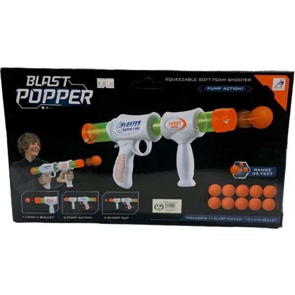 Sam Toys - Power Ejection Gun With 6 Eva Balls - Marah Kids