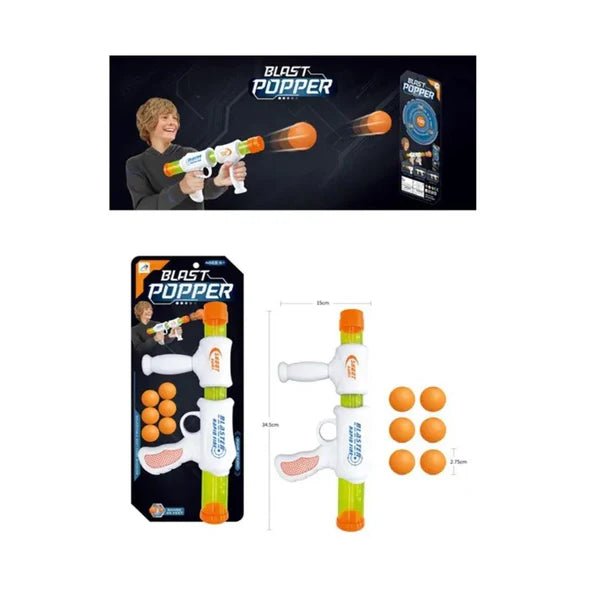 Sam Toys - Power Ejection Gun With 6 Eva Balls - Marah Kids