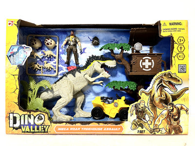 Dino Valley Mega Roar Treehouse Assault Play Set