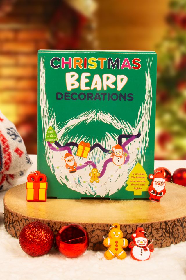 Fizz Creation Christmas Beard Decorations With Lights - Marah Kids
